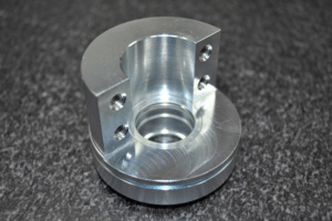 CNC Machining of a Carbon Steel Transducer Head